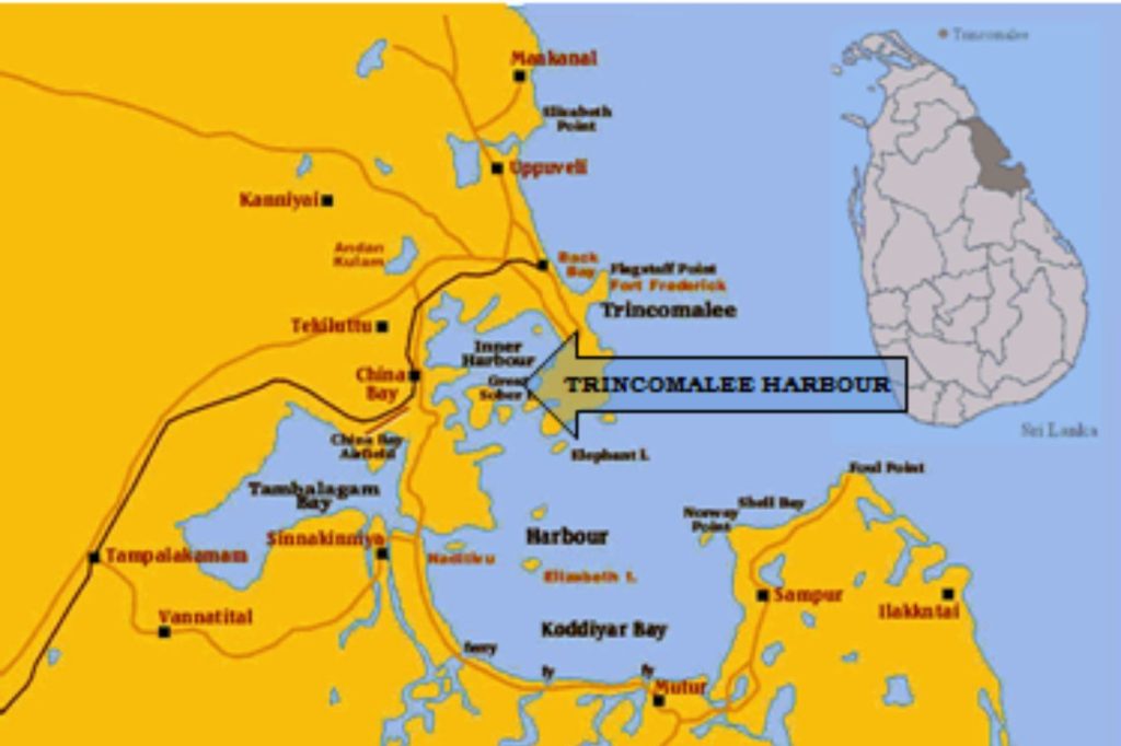 Trincomalee Port's strategic location and its significance for foreign investment in Sri Lanka.