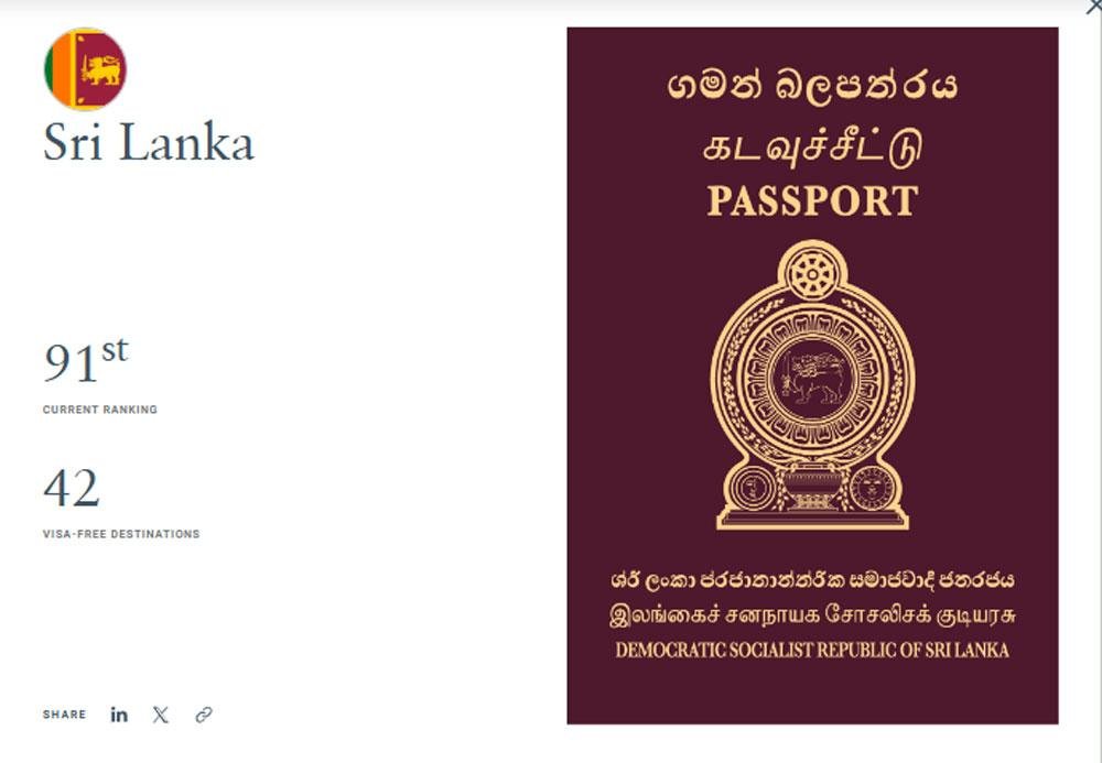 Sri Lankan Passport Soars: A Leap to 91st in the Global Ranking
